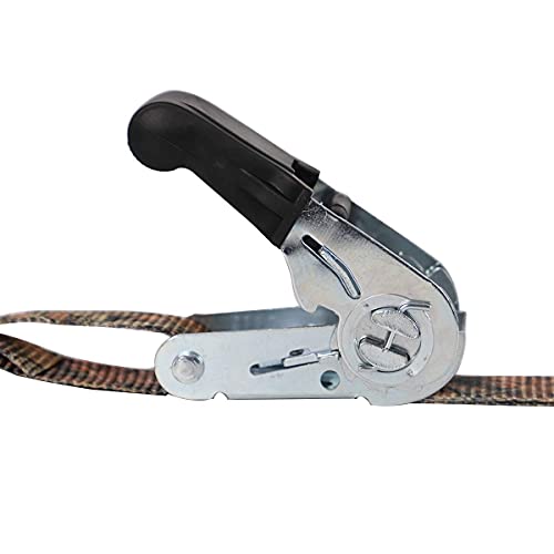 Cam Buckle Straps 6PK 8FT Powersports Tie-Downs 1-Inch + Ratchet Tie Down Straps - 4 Pk - 1'' x 15 Ft - 630 Lbs Load Cap 1890 Lbs Break Strength-Cargo - product image 5