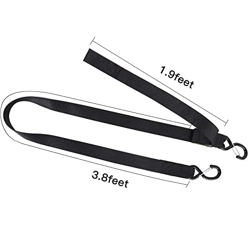 Motorcycle Tie Down Straps (2 Pack) 3,000lb Break Strength, 5.5FT Cambuckle Tie Down Set with S Hook and Soft Loops + XSTRAP Soft Loop Tie-Down Straps - product image 4