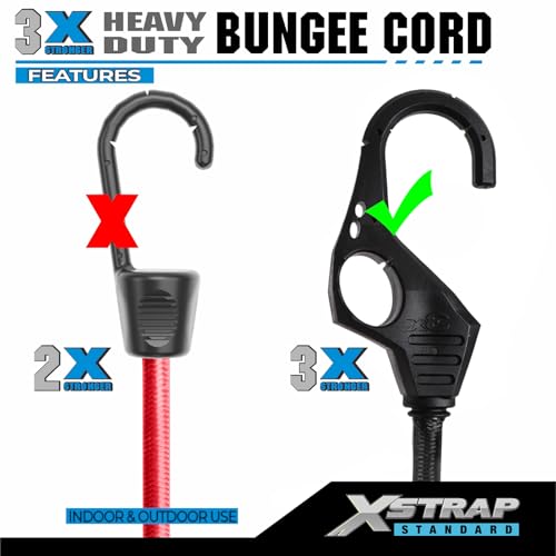 10PK 32-inch Heavy Duty Bungee Cords with Finger-Hole Hooks - product image 7