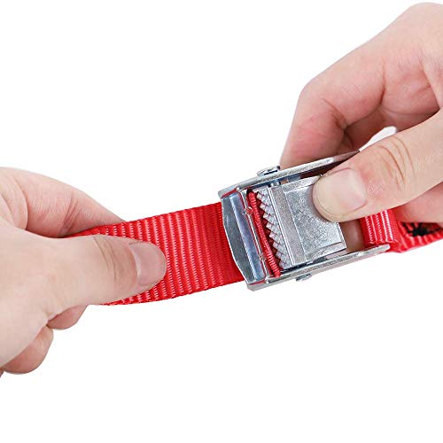 Cam Buckle Straps 6PK 8FT Powersports Tie-Downs+ 8PK Soft Loop Tie-Down Straps 1-1/16 x 18 inches - product image 4