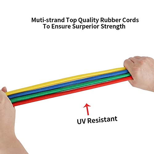 20 Pieces Premium Bungee Cords Assortment - Includes 20”, 24”, 30”, 35”, 40” Bungee Cords with Hooks + Heavy Duty Bungee Cords 10PK 32-Inch Finger-Hol - product image 5