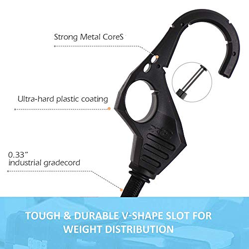 20 Pieces Premium Bungee Cords Assortment - Includes 20”, 24”, 30”, 35”, 40” Bungee Cords with Hooks + Heavy Duty Bungee Cords 10PK 32-Inch Finger-Hol - product image 8