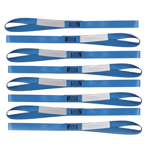 2Pk Heavy Duty Motorcycle Ratchet Tie Down Straps, 1.5" x 6' Safety Clip Hooks & Soft Loops + 8PK 1-1/16 x 18 inches Soft Loop Tie-Down Straps - product image 7