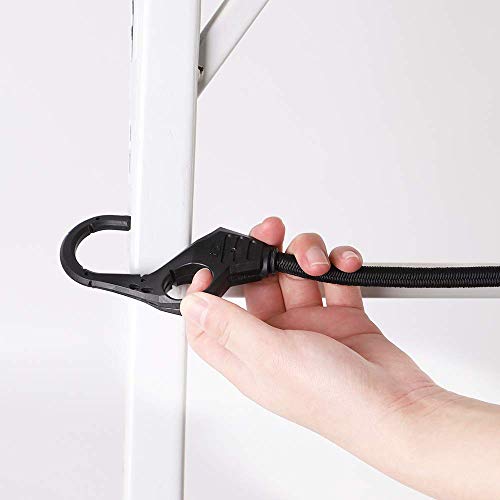 2 Pk 1.5" x 6' Ratchet Tie Down with Soft Loop + Heavy Duty Bungee Cords 10PK 32-Inch Finger-Hole Black - product image 6