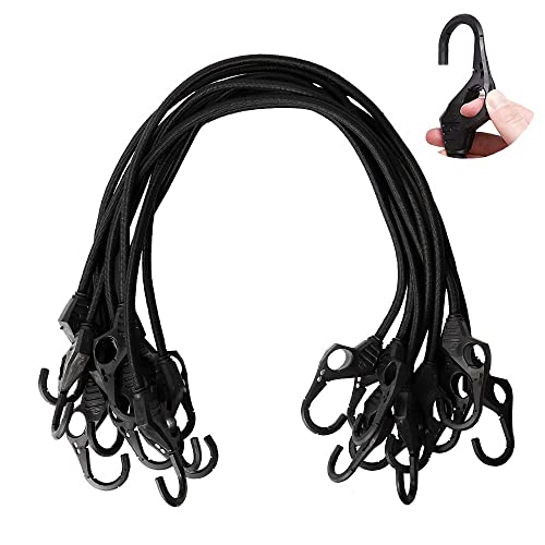 20 Pieces Premium Bungee Cords Assortment - Includes 20”, 24”, 30”, 35”, 40” Bungee Cords with Hooks + Heavy Duty Bungee Cords 10PK 32-Inch Finger-Hol - product image 7