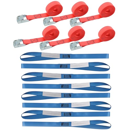 Cam Buckle Straps 6PK 8FT Powersports Tie-Downs+ 8PK Soft Loop Tie-Down Straps 1-1/16 x 18 inches - product image 2