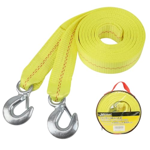 Heavy Duty Tow Strap with Hooks 2IN x 20 FT Recovery Straps - product image 2