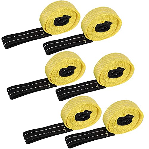 Heavy-Duty 4,000 LB Breaking Strength 65 FT Rope Hoist with 2PK 8 FT Lift Sling + 6PK 8FT Lift Sling Web Strap/Wear Guard End - product image 8