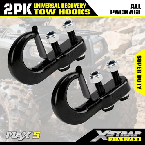 2PK Universal Recovery Tow Hooks with Spring Clip 10000LBS - product image 7