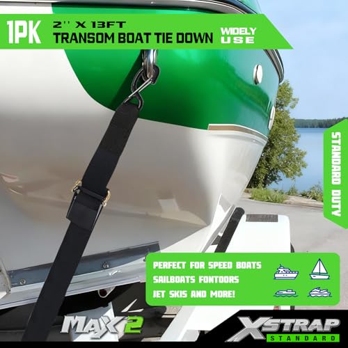 1PK 2" x13' Boat Trailer Transom Straps Adjustable Tie-Down - product image 4