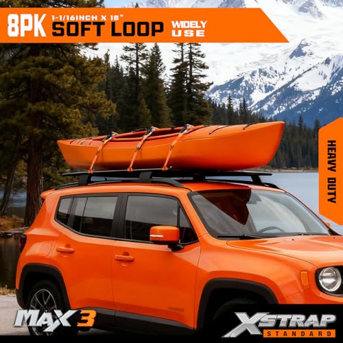 Ratchet Tie Down Straps 8PK & Soft Loop Tie-Down Straps 8PK Combo - Heavy Duty Cargo Securing Set - product image 6