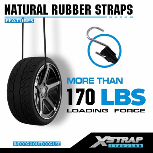 Multi Size 20PK EPDM Bungee Cords Natural Rubber Tarp Strap