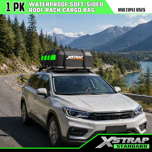 21 Cubic Feet Car Rooftop Luggage Carrier Bag, Green - product image 3