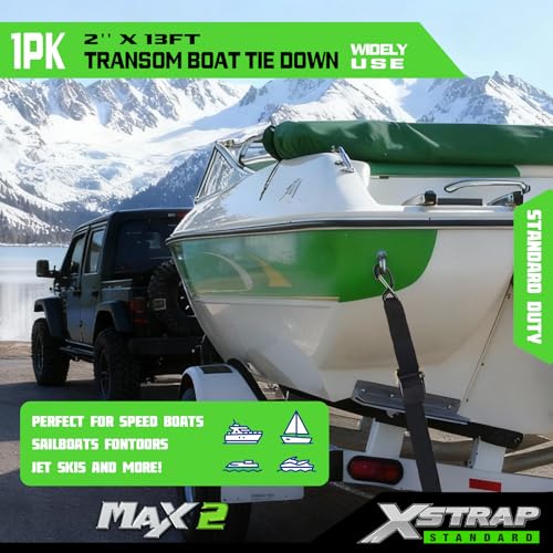 1PK 2" x13' Boat Trailer Transom Straps Adjustable Tie-Down - product image 3