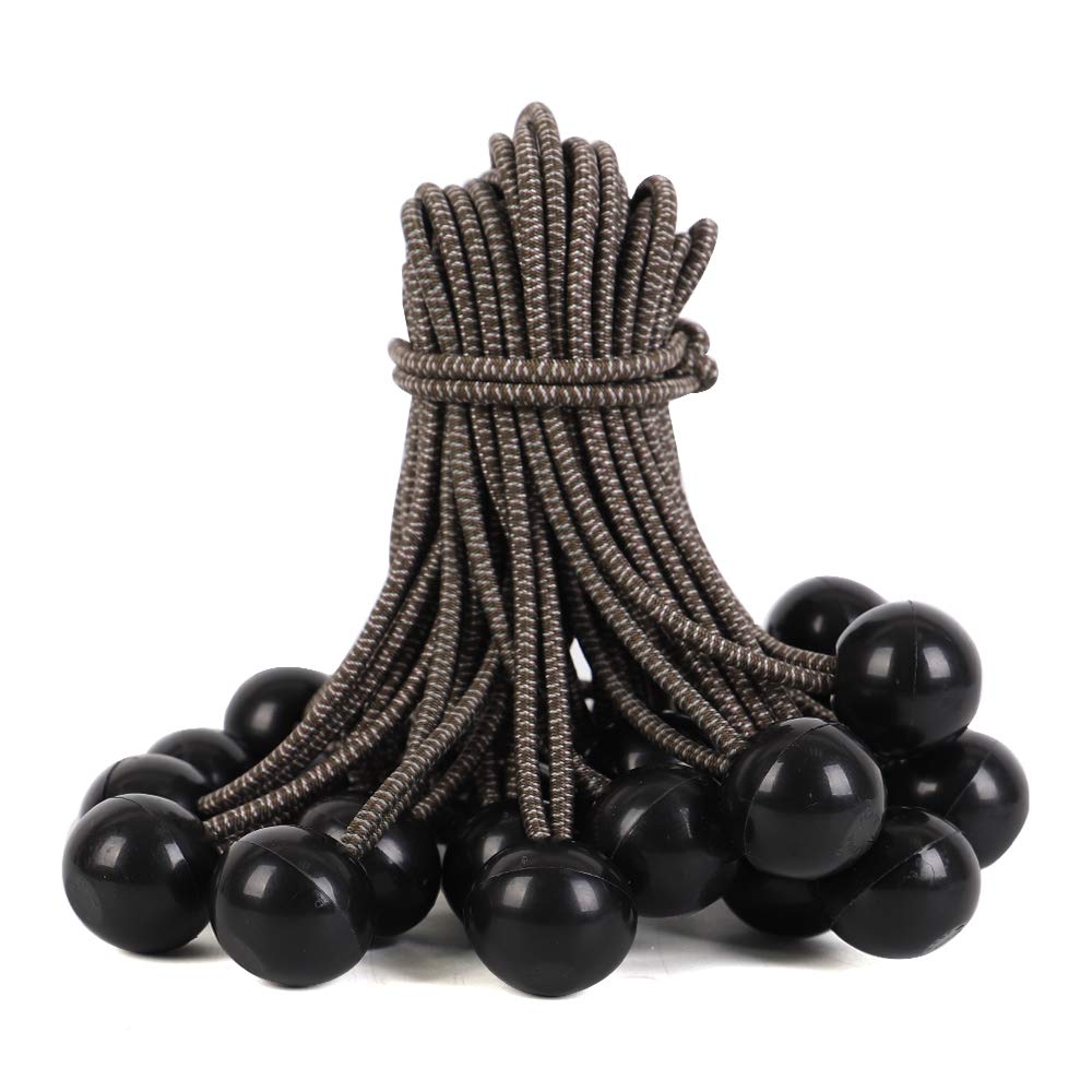 28 Pieces Ball Bungee Cords 9 Inch Camo Heavy Duty Outdoor