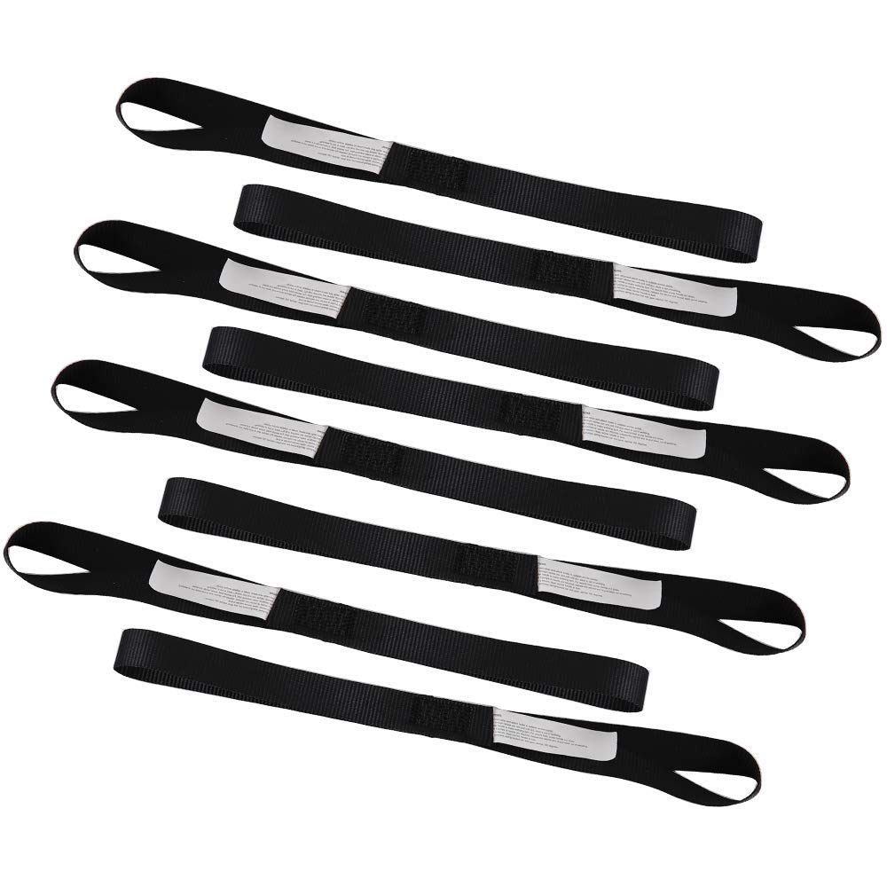 Motorcycle Soft Loop Tie-Down Straps 8PK 1-1/16 x 18 inches