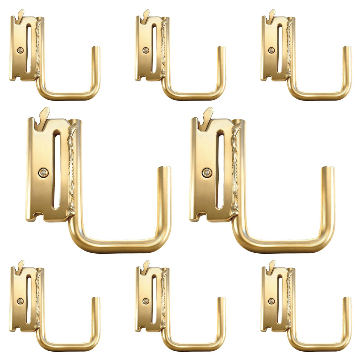 8-PK Heavy Duty E Track J Hooks 2 in Steel Tie Down Anchors