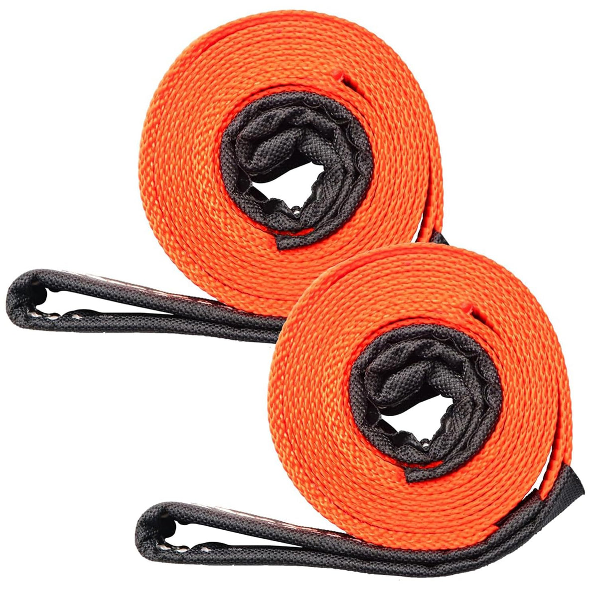 XS16097-2PK 1"x6.5ft Lifting Sling Straps 2000 lb Vertical Capacity 1600 lbs Choker / 4000 lbs Basket Capacity, 5:1 Safety Factor Polyester Web Slings for Rigging, Hoist, Tree Stump Removal