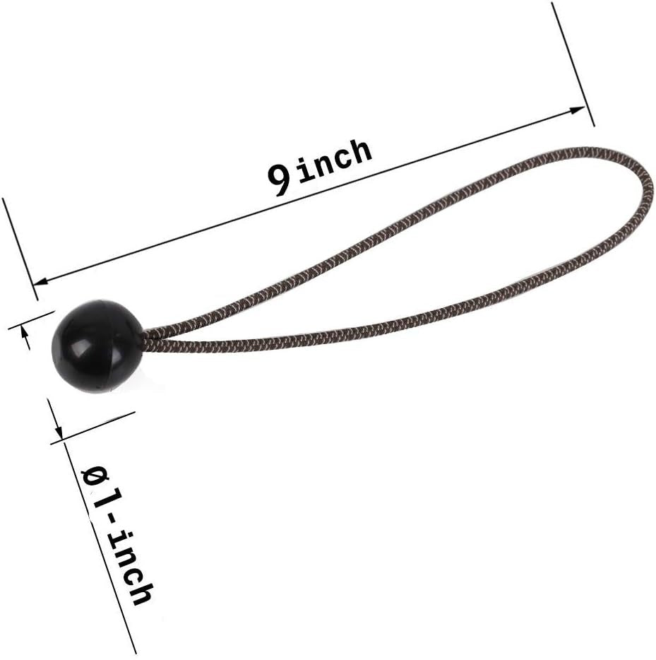 28 Pieces Ball Bungee Cords 9 Inch Camo Heavy Duty Outdoor Bungee Cord Balls Canopy Tarp Tie Down Bungee Balls with Elastic String  XS16021-Camouflage
