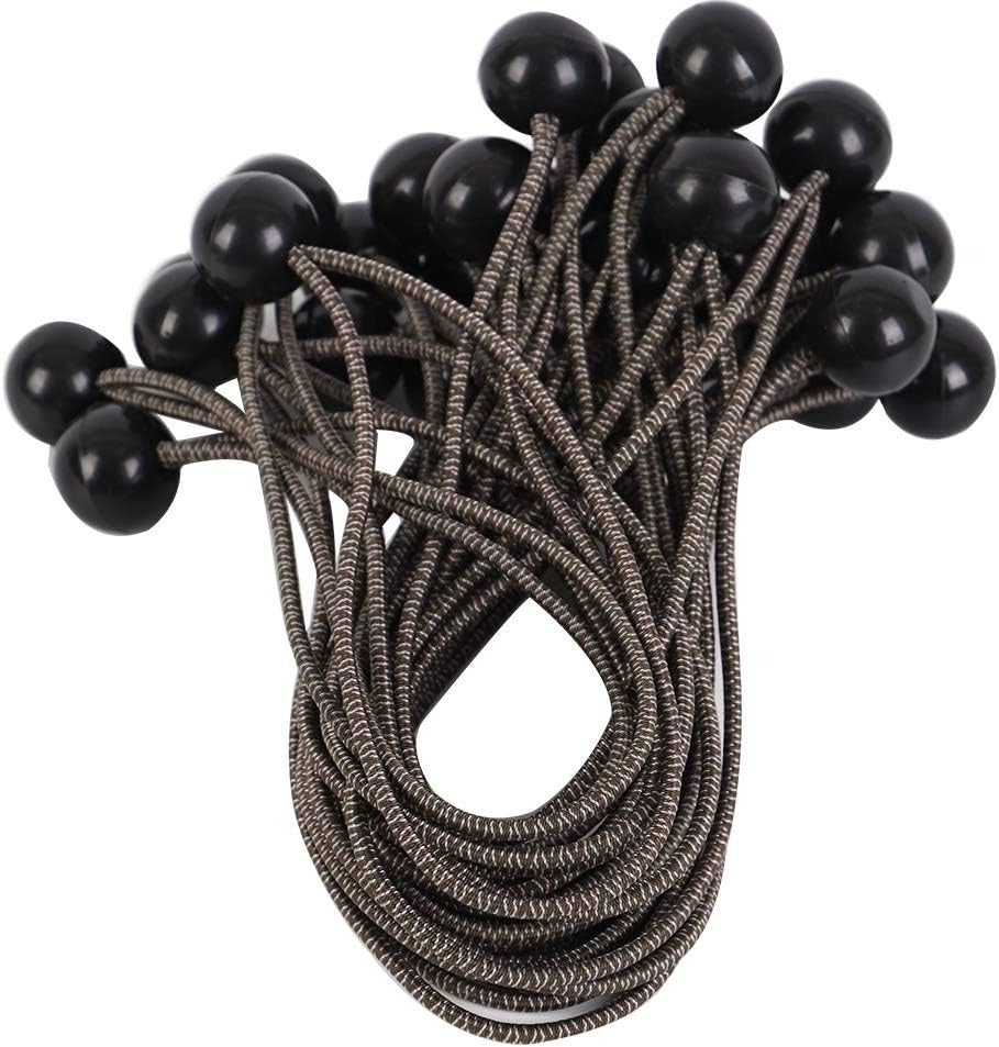 28 Pieces Ball Bungee Cords 9 Inch Camo Heavy Duty Outdoor Bungee Cord Balls Canopy Tarp Tie Down Bungee Balls with Elastic String  XS16021-Camouflage